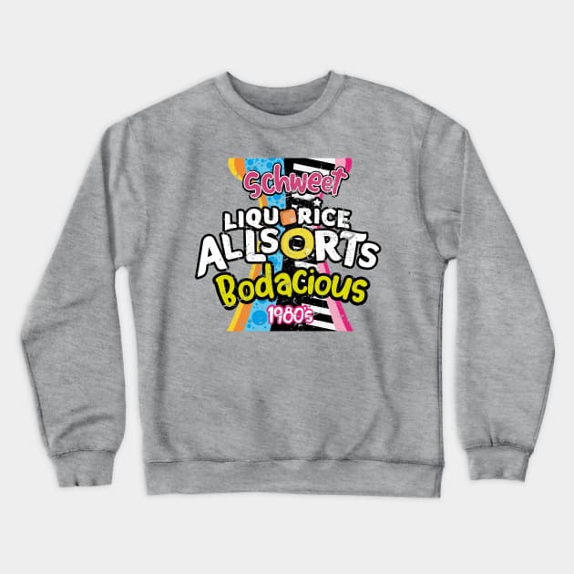 Candy Store Liquorice Allsorts Crewneck Sweatshirt by BOEC Gear